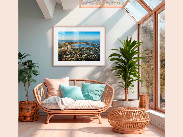 Merimbula Township from Boller Park