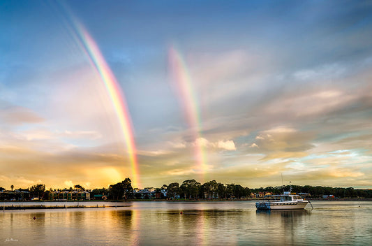 Rainbow on Merimbula Lake