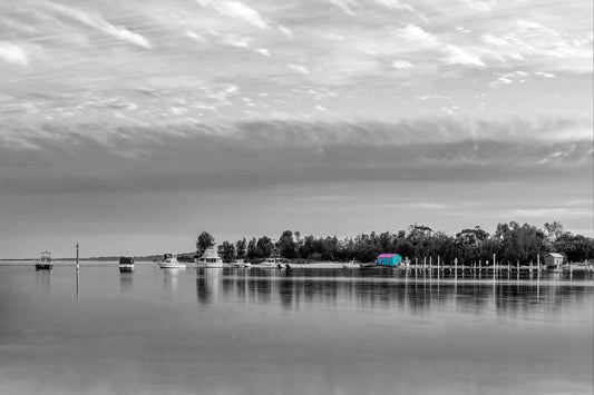 Mitchies Jetty (B&W WITH A SPLASH OF COLOUR)