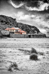 Merimbula Wharf from Main Beach (B&W WITH A SPLASH OF COLOUR)