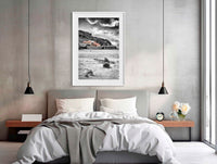 Merimbula Wharf from Main Beach (B&W WITH A SPLASH OF COLOUR)