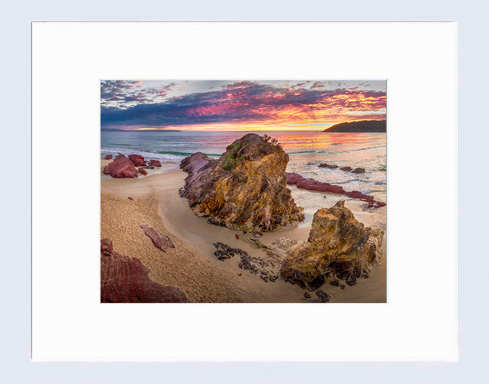 Mat Prints 16 x 20 inches - Pambula Beach Sunrise