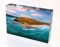 Pambula Beach from Ocean Acrylic Block