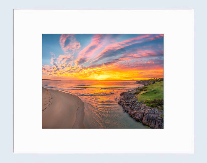 Mat Prints 16 x 20 inches - Short Point-New Day - Merimbula