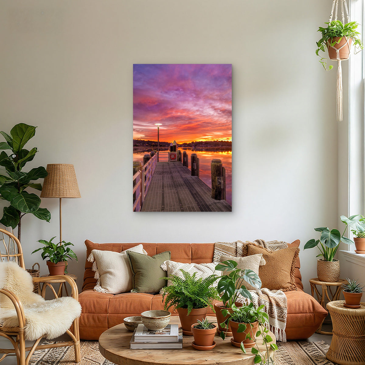 Sunrise Merimbula Lake acrylic panel print