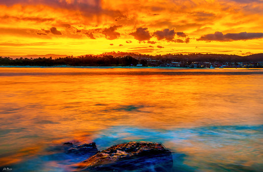 Bar Beach on Sunset