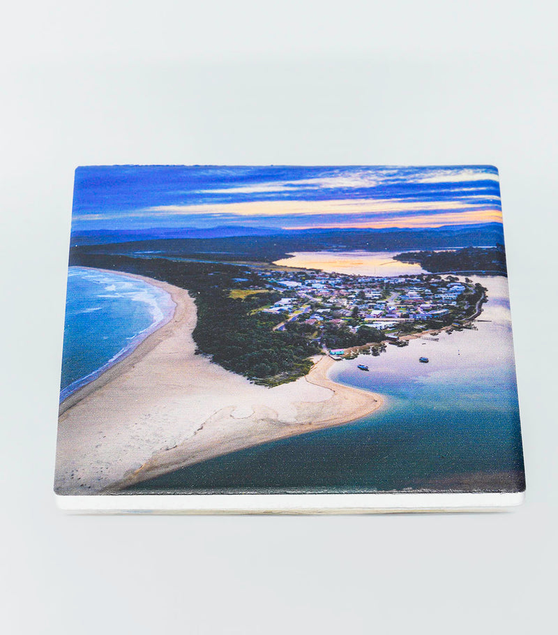 Coaster Set - Fishpen - Identical Set of Four - SQUARE