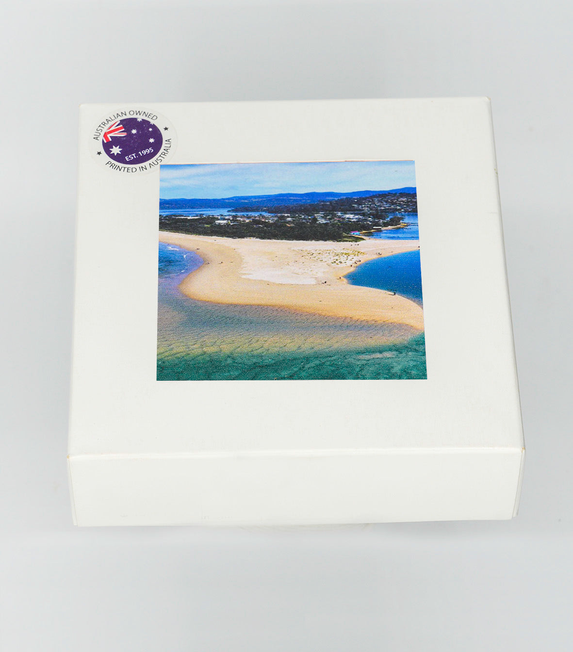 Coaster Set - Merimbula Lake  & Fishpen- Identical Set of Four - ROUND