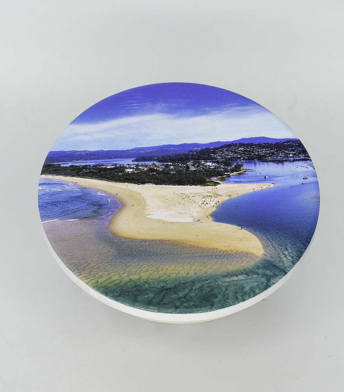 Coaster Set - Merimbula Lake  & Fishpen- Identical Set of Four - ROUND