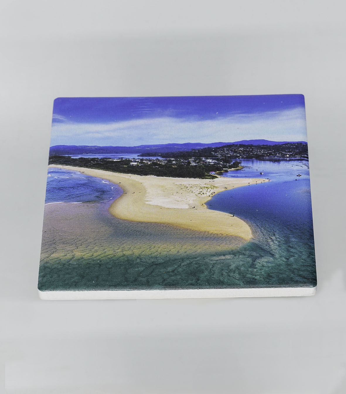 Coaster Set - Merimbula Lake  & Fishpen- Identical Set of Four - SQUARE