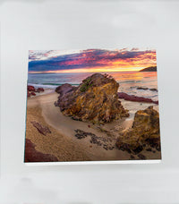Coaster Set - PAMBULA BEACH SUNRISE - Identical Set of Four - SQUARE